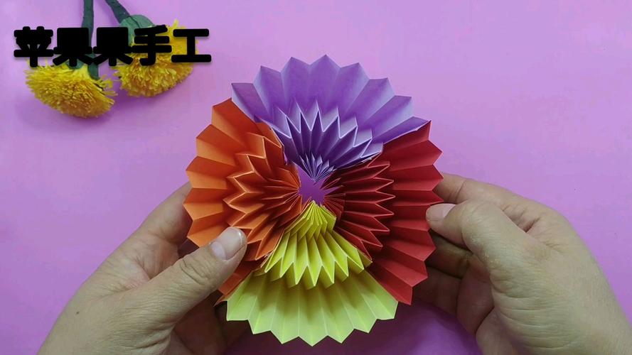 最简单的一款无限翻转的烟花折纸教程太好玩了