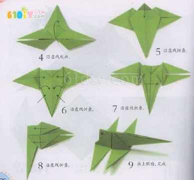 蜻蜓折纸最简单又漂亮折纸 手工折纸大全-80作文吧文学网
