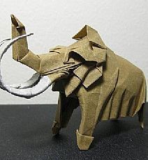 神谷哲史史前动物折纸之折纸猛犸象图解教程