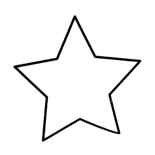 五角星简笔画的画法图片