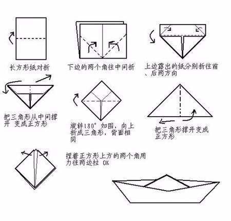 十二种折纸船的方法
