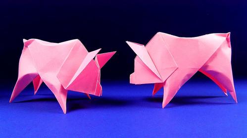 小猪折纸怎么做