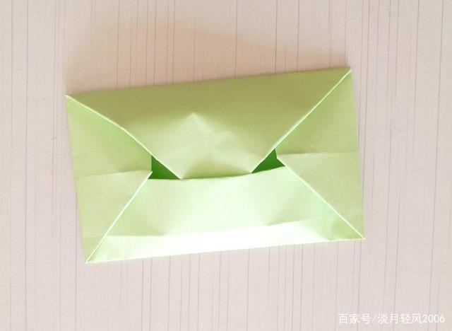 幼儿园手工简单折纸教程用一张正方形纸折一个实用的信封