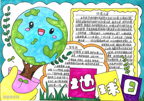 世界地球日 手抄报 世界地球日手抄报简单又漂亮四年级