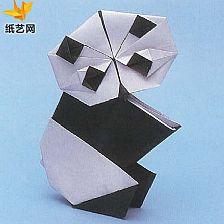 动物折纸大全大熊猫手工折纸图解教程