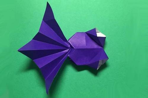儿童简单动物折纸怎么折纸金鱼步骤图解