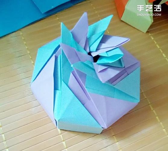 七夕礼盒的折纸方法八边形纸盒的折法图解