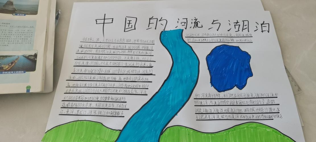 七年八班地理手抄报第六期《中国的河流与湖泊》