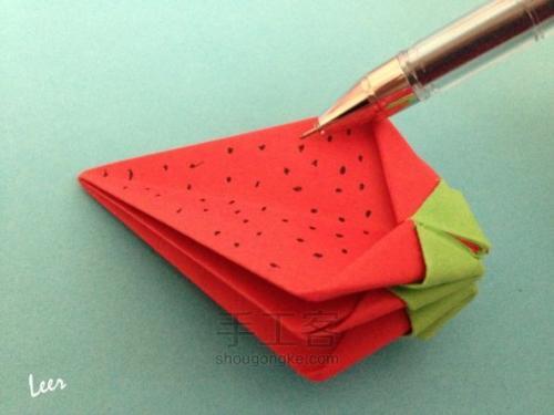 手工小草莓折纸
