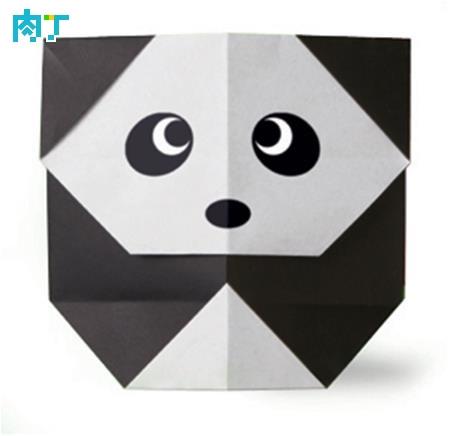 熊猫折纸的折法 简单可爱熊猫折纸步骤图解教程