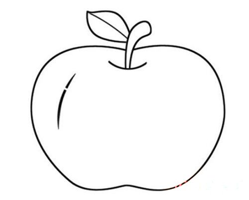 素描苹果怎么画简单易学 卡通苹果简笔画教程手绘