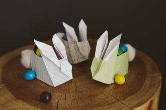盒子折纸兔子锁心 手工折纸大全-80作文吧文学网