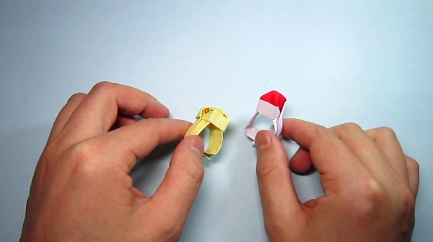 纸艺手工折纸宝石戒指简单又漂亮的戒指折法3分钟学会