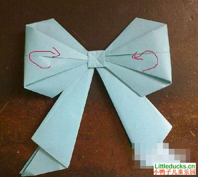 蝴蝶结的折法图解蝴蝶结折纸方法-儿童折纸-小-246kb