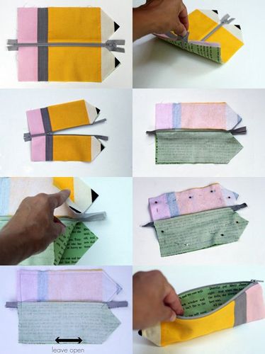 手工折纸diy笔袋-自制铅笔袋的手工diy教程