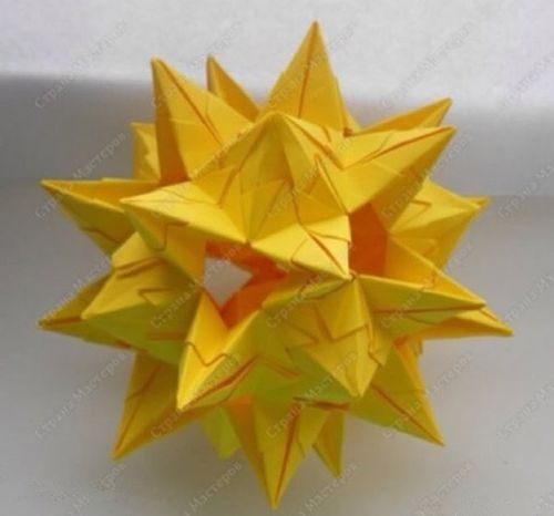 产品教程 折纸花球的折法详细步骤图解教程制作