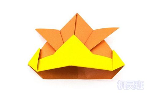 儿童简单折纸日本武士帽的折法步骤图解