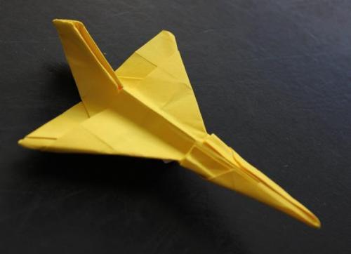 折纸飞机大全之f106折纸战斗机的手工折纸视频教程 300x217