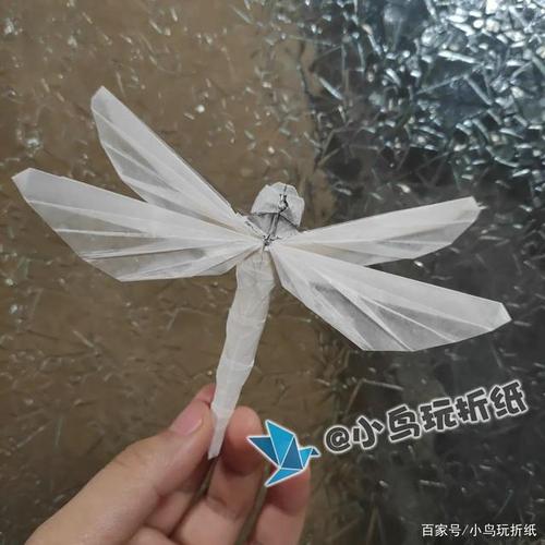 折纸图解超级漂亮的折纸蜻蜓 折法简单