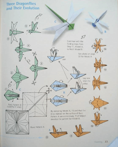 蜻蜓折纸创意 手工折纸大全-80作文吧文学网