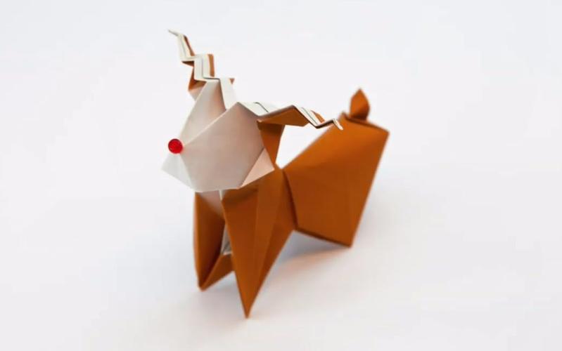 手工折纸系列用这个方法折纸驯鹿非常简单步骤22