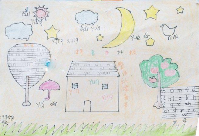 一年级语文手抄报图片简单又漂亮|小学一年级1年级丰富多彩的暑假生活