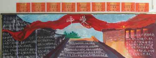 图济南六职专举办庆祝建国69周年主题黑板报评比