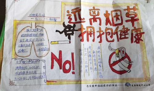 利用手抄报的形式来宣传禁止吸烟的主题