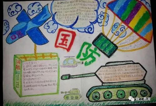 培养学生热爱祖国的情感9月30日宣威小学开展了国防教育手抄报