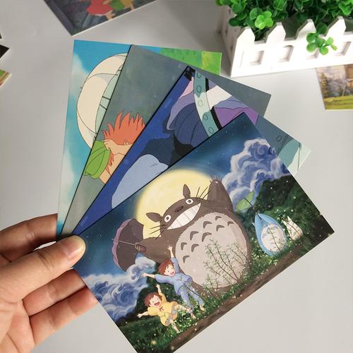 宫崎骏动漫合集明信片龙猫名信可爱童话贺卡卡通贺卡