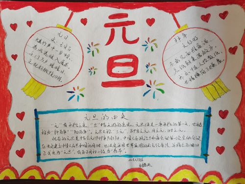 刘志丹红军小学二2班------庆元旦 迎新年手抄报比赛