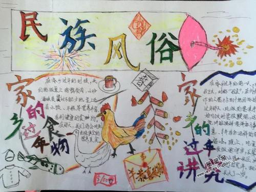 56个民族手抄报简单又漂亮的民风民俗手抄报设计图片关于东乡族的名风