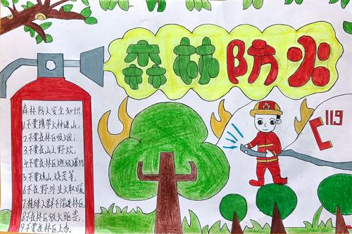 河东镇大嵩小学手抄报评比比赛 写美篇     为提高学生的森林防火意识