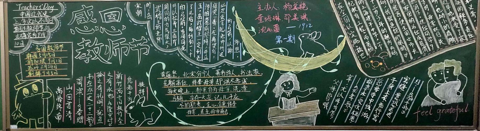 沅江玉潭初中部黑板报评比2020下第一学月