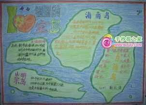 航拍中国选择一个地区做介绍画一张手抄报 介绍自己的手抄报
