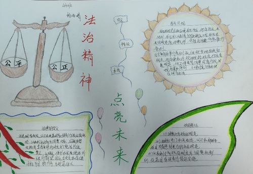 知法律于心守法律于行湘乡市振湘中学八年级法律知识手抄报大赛