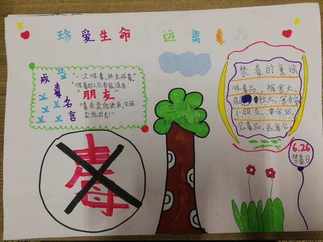 三年级学生关于禁毒宣传手抄报三年级学生手抄报