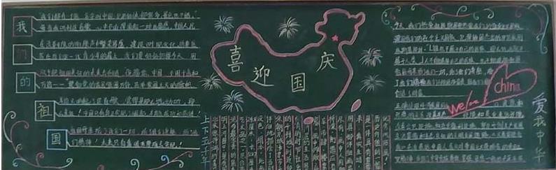 庆祝国庆节主题黑板报-腾飞的中国5