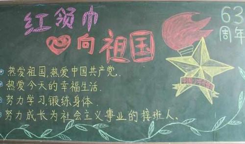 黑板报内容少先队员由来 1949年10月13日中国新民主主义青年团中央