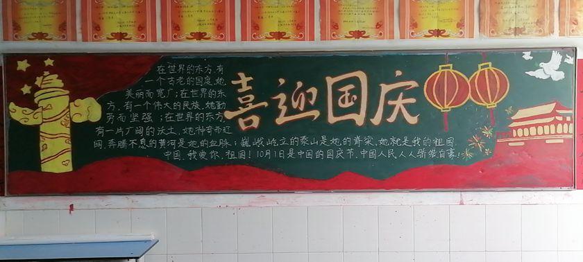 学工处团委组织开展以庆祝新中国成立72周年为主题黑板报评比活动