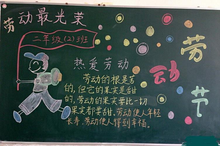 2019热爱劳动黑板报图片 - 劳动节黑板报 - 老师板报网