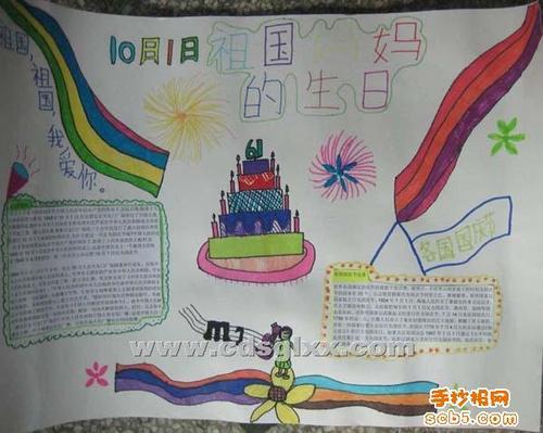 关于国庆节的手抄报祖国妈妈的生日画|妈妈的生日手抄报图片|过生日的