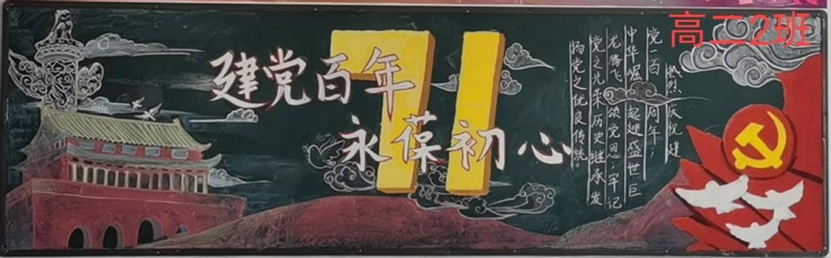 濮阳市油田三高开展庆祝建党100周年黑板报评比活动