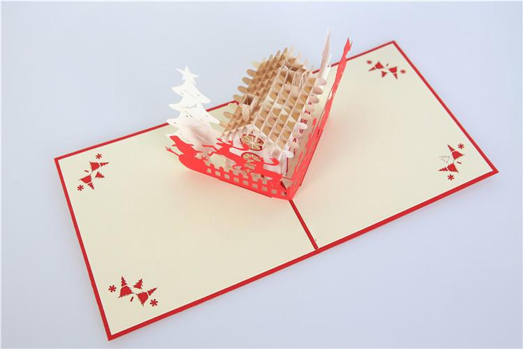 供应信息 贺卡 3d立体贺卡圣诞卡片韩国生日祝福明信小卡 打开它的人
