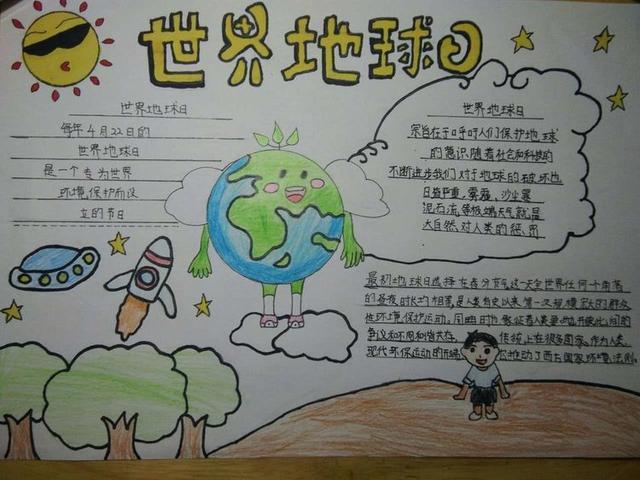 六年级保护地球手抄报我爱地球手抄报爱护地球的环保手抄报关于保护