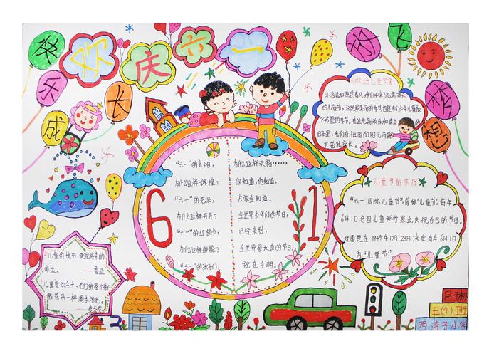崇礼区西湾子小学庆祝六一国际儿童节手抄报展播一