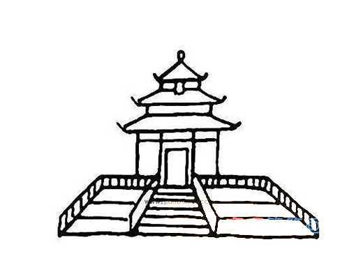 北京故宮怎麼畫 故宮的畫法簡筆畫圖片