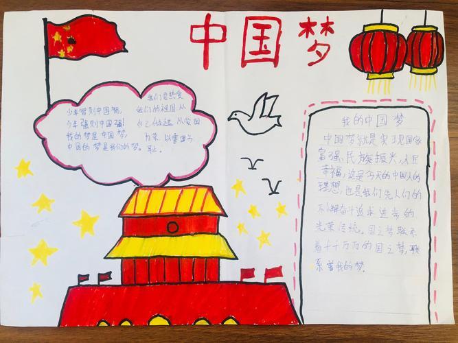 10月爱国月系列活动中国梦爱国主义手抄报展