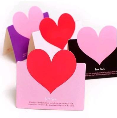 创意祝福卡片 精致创意设计 爱心情人节 婚礼祝福小卡片贺卡