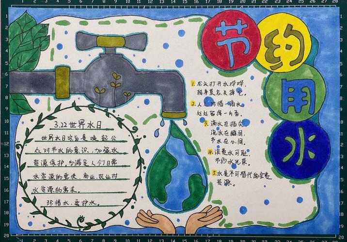 幼儿园手抄报节约用水保护水资源
